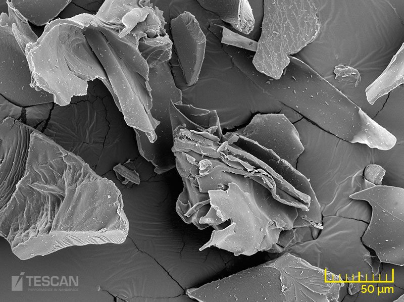 Chemically modified starch grains