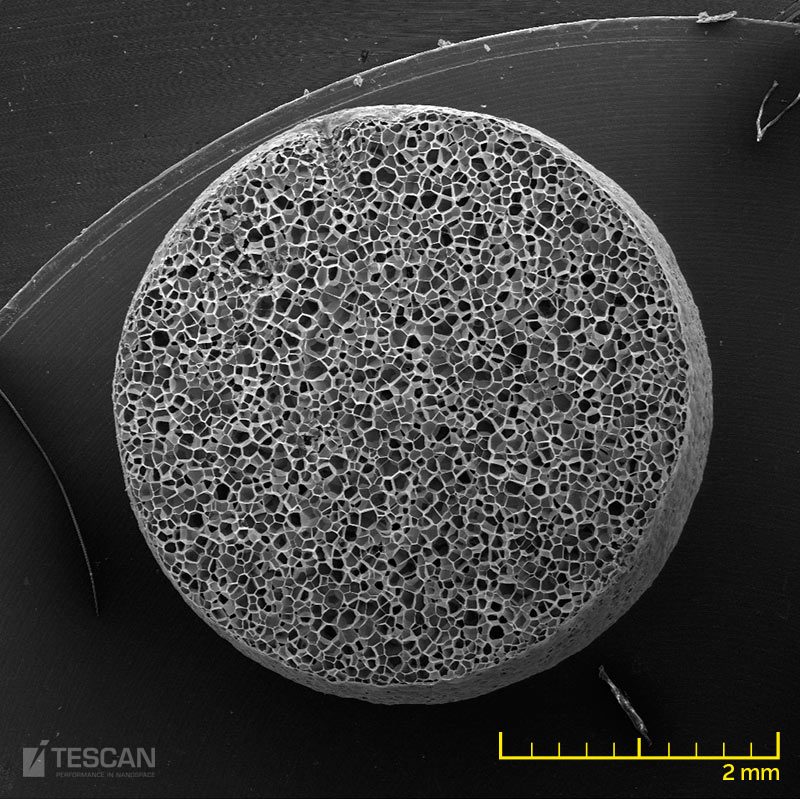 Polystyrene – fracture surface - overview